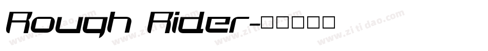 Rough Rider字体转换